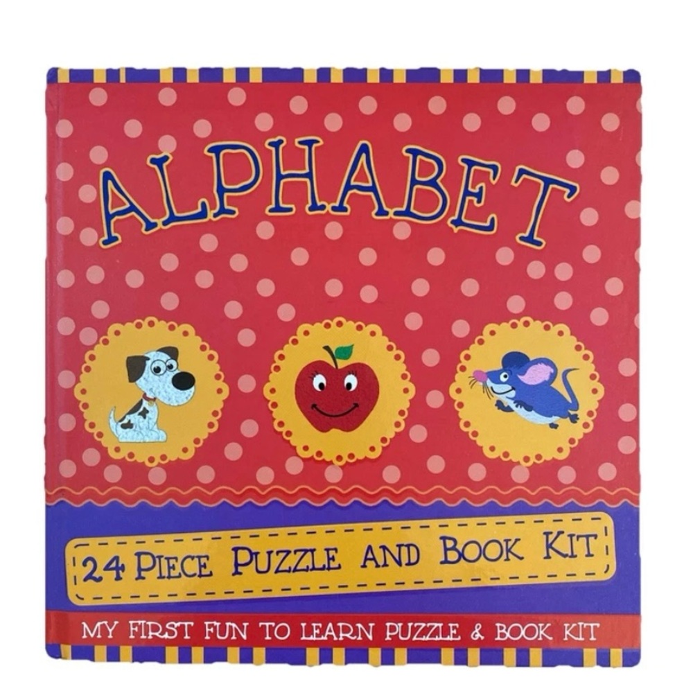 Alphabet 24 Piece Puzzle & Book Kit Finished Puzzle 11.75“ X 15.75“ Art Factory